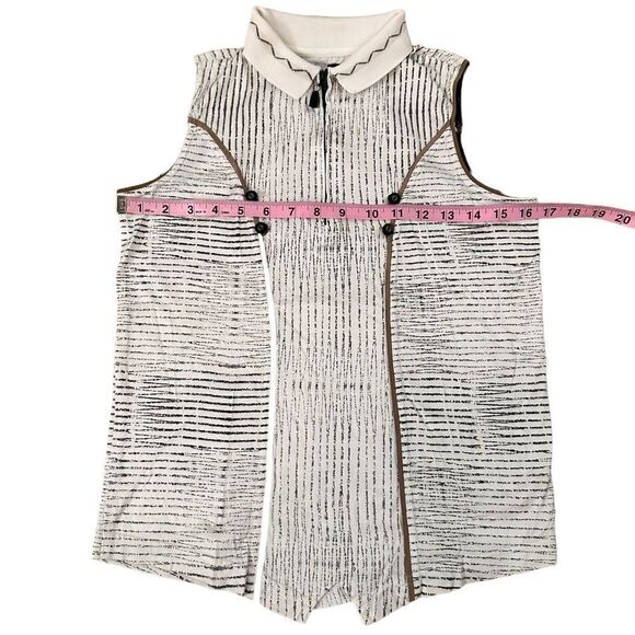 Jamie Sadock ~ Women’s Collared  Sleeveless Top ~ size Medium ~ 100% Cotton - Picture 9 of 14